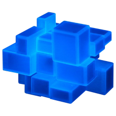 QiYi Luminous Mirror cube Blue | Кубик 3х3 дзеркальний, що світиться