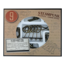 9 Steampunk Puzzles | brown set