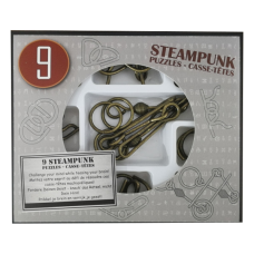 9 Steampunk Puzzles | gray set