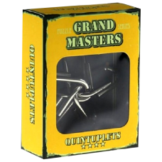 Grand Master Puzzles QUINTUPLETS | Metal puzzle yellow