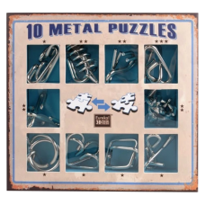 10 Metal Puzzle Blue | Blue Set