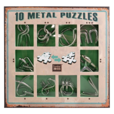 10 Metal Puzzle Green | Green Set