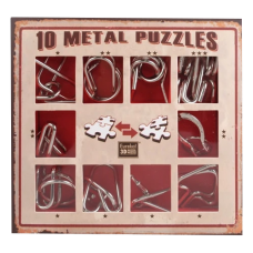 10 Metal Puzzle Red | Red Set