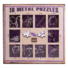 10 Metal Puzzle Violet | Purple Set