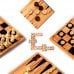 Board game TACTIC 5 in 1 Classic Wooden Games Collection (Chess, Checkers, Backgammon, Dominoes, Tic Tac Toes) (ukr) ( 14006 )