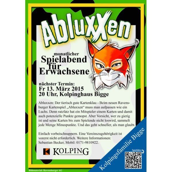 Настільна гра Ravensburger Рисі (Abluxxen) (англ) ( C111262 )