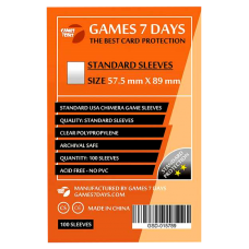 Протектори для карт Games 7 Days 57,5x89 мм стандарт