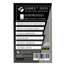 Протектори для карт Games 7 Days 70x110 мм Стандарт
