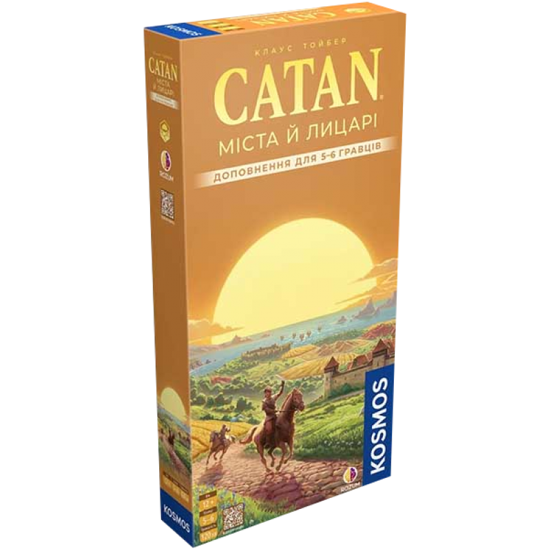 Настільна гра Rozum CATAN: Міста Й Лицарі — Доповнення Для 5-6 Гравців (Catan: Cities & Knights — 5-6 Player Extension) (доповнення) (укр) ( R105UA ) Настільна гра Rozum CATAN: Міста Й Лицарі — Доповнення Для 5-6 Гравців (Catan: Cities & Knights — 5-6 Player Extension) (доповнення) (укр) ( R105UA )
