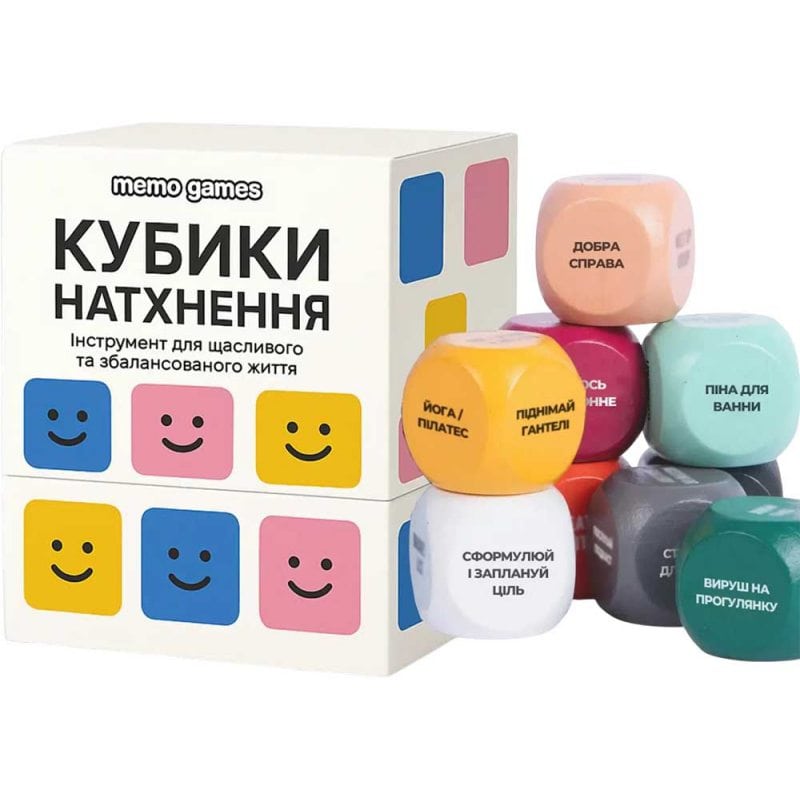 Настільна гра MemoGames Кубики Натхнення (Cubes Inspiration) (укр) ( 0039 ) Настільна гра MemoGames Кубики Натхнення (Cubes Inspiration) (укр) ( 0039 )