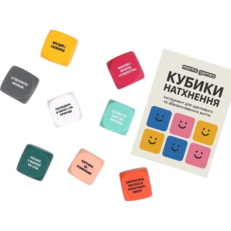 Настільна гра MemoGames Кубики Натхнення (Cubes Inspiration) (укр) ( 0039 ) Настільна гра MemoGames Кубики Натхнення (Cubes Inspiration) (укр) ( 0039 )