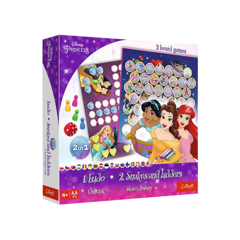 Настільна гра Trefl Лудо 2 В 1 - Принцеси Діснея (Ludo 2 In 1: Disney - Princess) (укр) ( 02418 ) Настільна гра Trefl Лудо 2 В 1 - Принцеси Діснея (Ludo 2 In 1: Disney - Princess) (укр) ( 02418 )