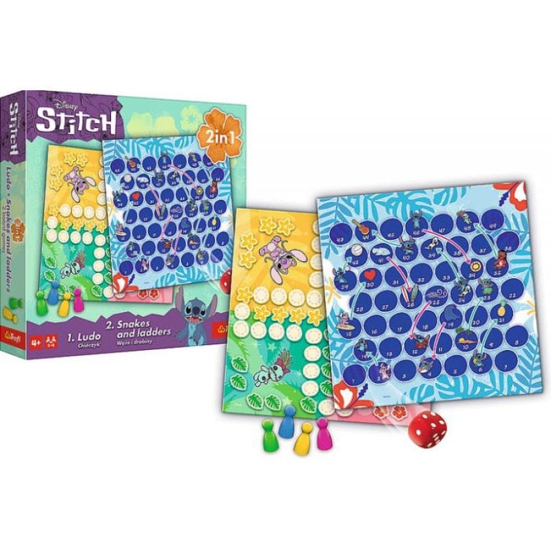 Настільна гра Trefl Лудо 2 В 1 - Ліло І Стіч (Ludo 2 In 1: Lilo & Stitch) (укр) ( 02656 ) Настільна гра Trefl Лудо 2 В 1 - Ліло І Стіч (Ludo 2 In 1: Lilo & Stitch) (укр) ( 02656 )