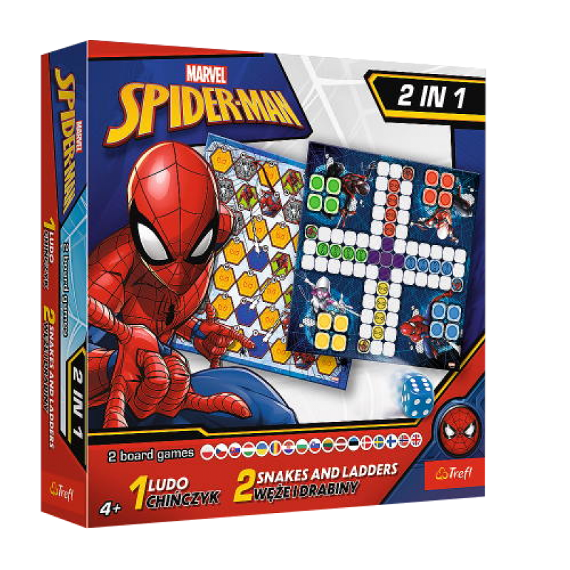 Настільна гра Trefl Лудо 2 В 1 - Марвел: Людина-Павук (Ludo 2 In 1: Marvel. Spider-Man) (укр) ( 02419 ) Настільна гра Trefl Лудо 2 В 1 - Марвел: Людина-Павук (Ludo 2 In 1: Marvel. Spider-Man) (укр) ( 02419 )