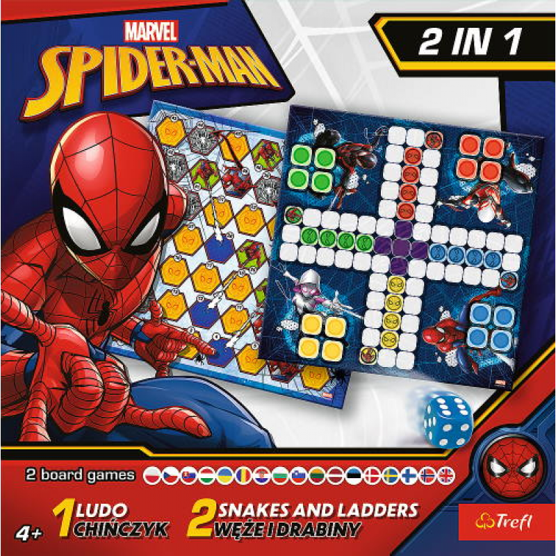 Настільна гра Trefl Лудо 2 В 1 - Марвел: Людина-Павук (Ludo 2 In 1: Marvel. Spider-Man) (укр) ( 02419 ) Настільна гра Trefl Лудо 2 В 1 - Марвел: Людина-Павук (Ludo 2 In 1: Marvel. Spider-Man) (укр) ( 02419 )