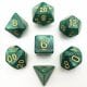 Набір кубиків (Підземелля і Дракони) (Зелений, 7шт) (Dungeons & Dragons Green d4, d6, d8, d10, d12, d20, d100)