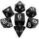 Набір Кубиків (Підземелля і Дракони) (Чорний, 7шт) (Dungeons & Dragons Black d4, d6, d8, d10, d12, d20, d100)