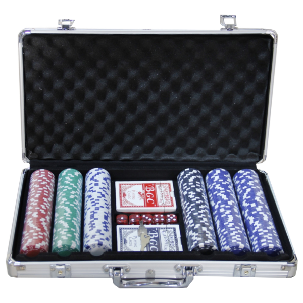 Настільна гра Johnshen Sports Покерний набір. 300 фішок. Кейс (Poker set 300 chips. Case) ( PN300A )