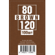 Протекторы 80 х 120 коричневые (100 шт) (Protectors Brown)