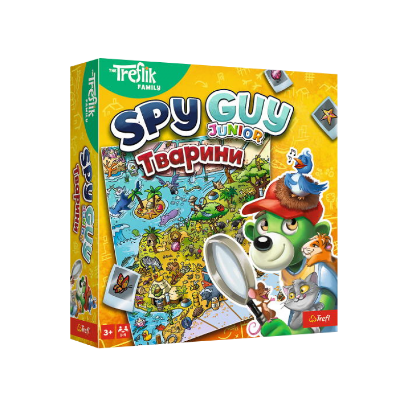 Настільна гра Trefl Шпигун: Юніор - Тварини (Spy Guy: Junior - Animals) (укр) ( 03043 ) Настільна гра Trefl Шпигун: Юніор - Тварини (Spy Guy: Junior - Animals) (укр) ( 03043 )