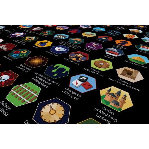 Скретч постер Top Scratch Топ 100 настільних ігор (Top 100 Board Games Scratch Poster) ( 3887 )