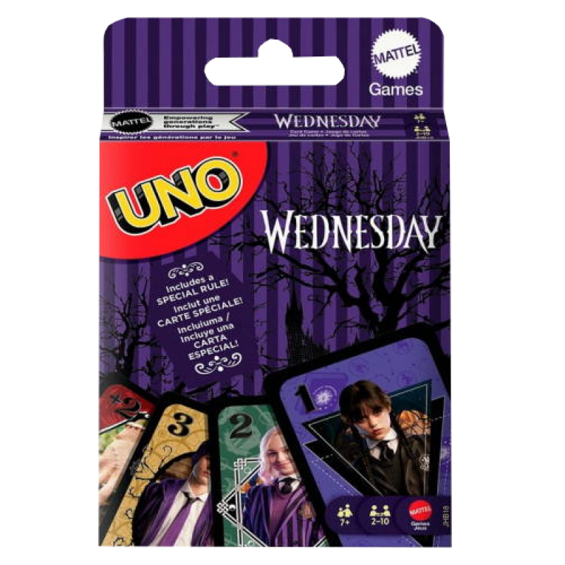 Настільна гра Mattel УНО Венздей (UNO Wednesday) (укр) ( JHB18 ) Настільна гра Mattel УНО Венздей (UNO Wednesday) (укр) ( JHB18 )