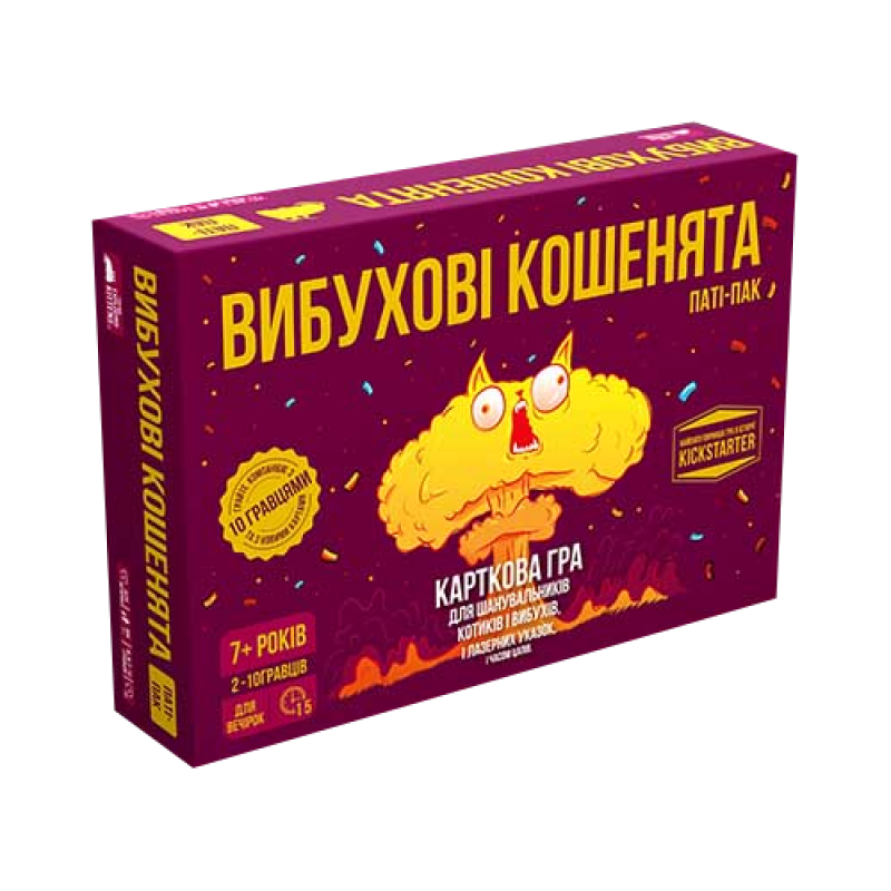 Настільна гра Rozum Вибухові Кошенята: Паті-Пак (Exploding Kittens: Party Pack) (укр) ( R155UA ) Настільна гра Rozum Вибухові Кошенята: Паті-Пак (Exploding Kittens: Party Pack) (укр) ( R155UA )